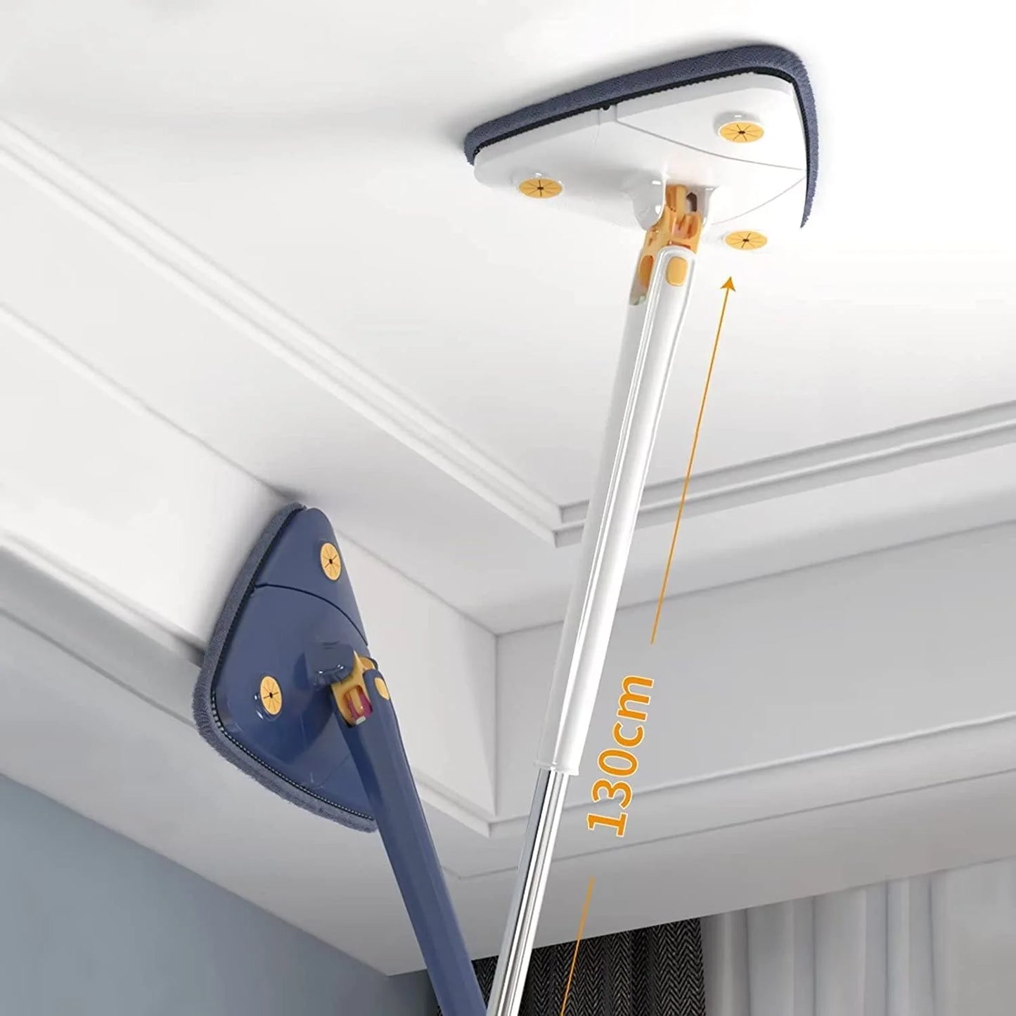 CornerFit Mop™ 忙しいママのための「角まで届く」三角モップ
